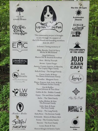 Lily Dale Dog Park - Cassadaga, NY