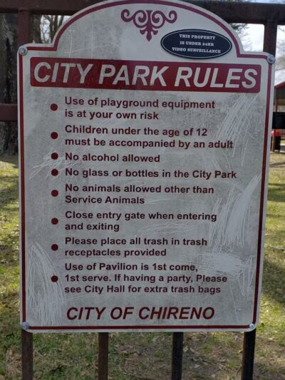 Veterans' Memorial Park - Chireno, TX