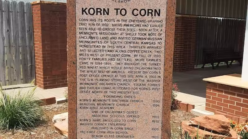 Corn Memorial Plaza - Corn, OK