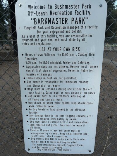 BarkMaster off-leash Dog Park - Flagstaff, AZ