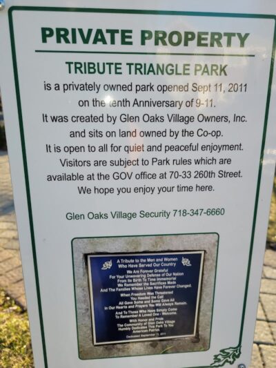 Tribute Triangle Park - Glen Oaks, NY