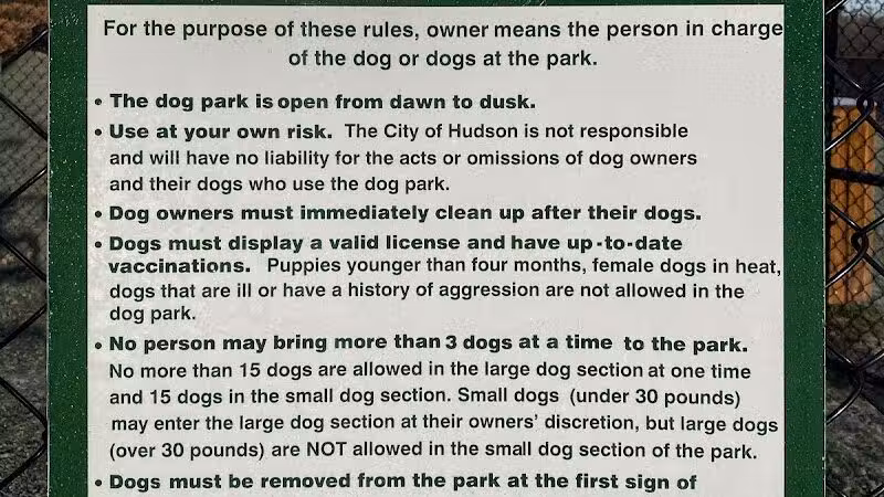 Hudson Dog Park - Hudson, NY