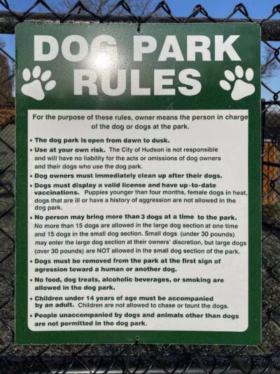 Hudson Dog Park - Hudson, NY