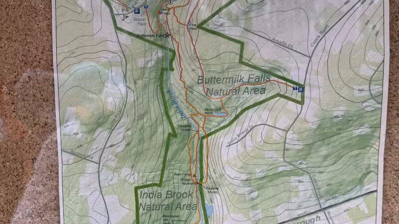 Buttermilk Falls Combs Hollow Parking Area - Mendham Township, NJ