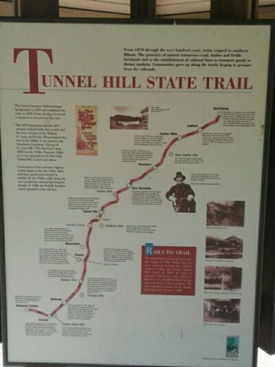 Tunnel Hill State Trail parking & trailhead - New Burnside, IL