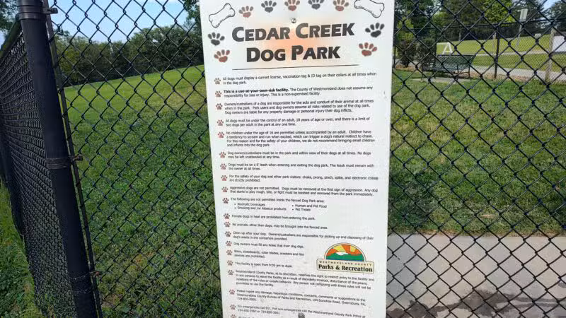 Cedar Creek Dog Park - North Belle Vernon, PA
