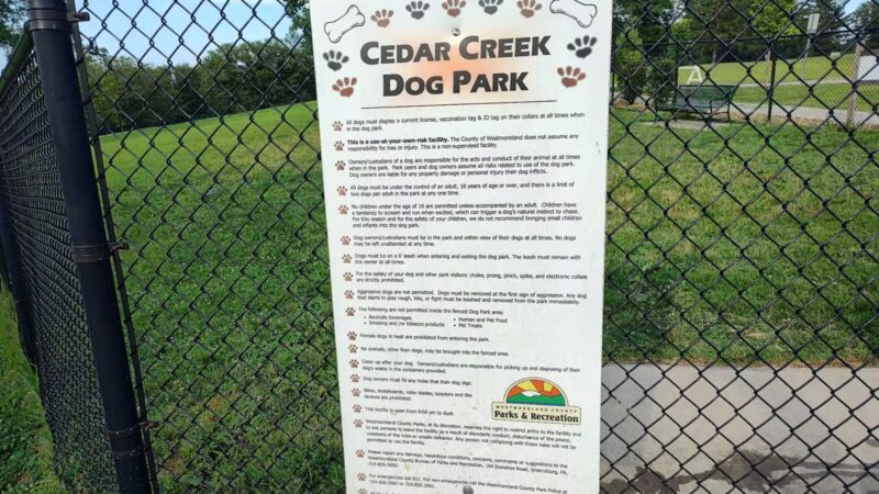 Cedar Creek Dog Park - North Belle Vernon, PA
