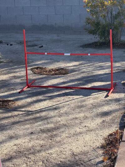 Kaurie’s fully fenced yard with agility trading course - North Las Vegas, NV