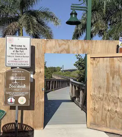 The boardwalk at the port - Port St. Lucie, FL