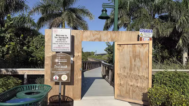 The boardwalk at the port - Port St. Lucie, FL
