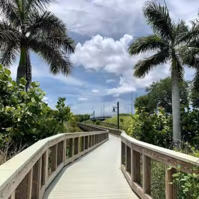 The boardwalk at the port - Port St. Lucie, FL