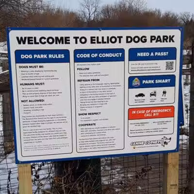 Canine Corners Dog Park - Elliot Park - Rockford, IL