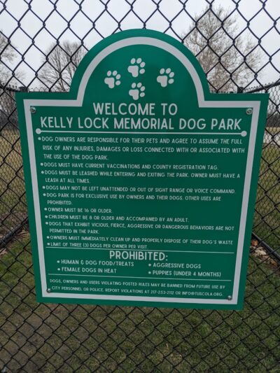 Kelly Lock Memorial Dog Park - Tuscola, IL