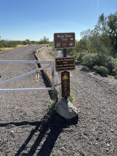 Mule Deer Trailhead - Waddell, AZ
