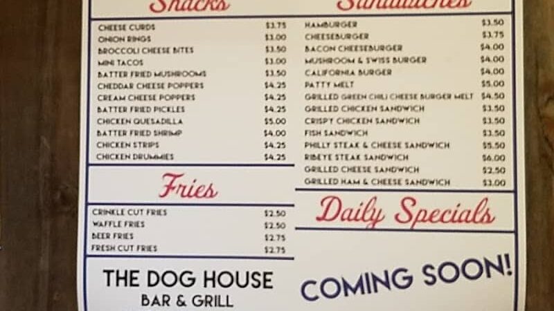 The Dog House Bar And Grill - Whitehall, WI