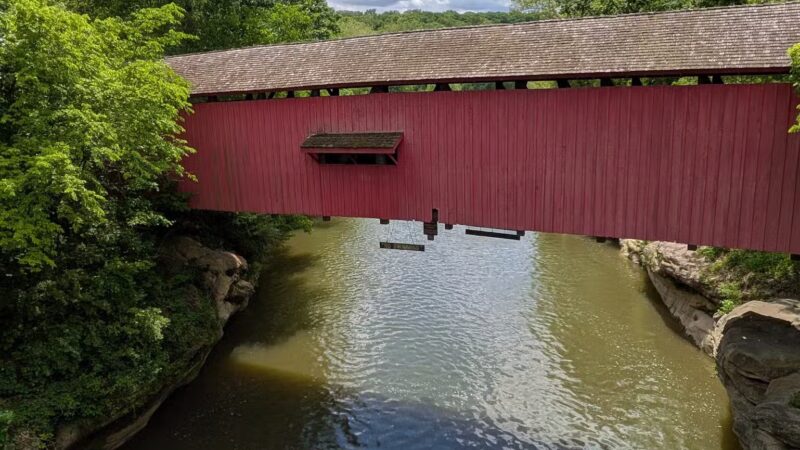 Rocky Hollow Falls Canyon Nature Preserve - Bloomingdale, IN