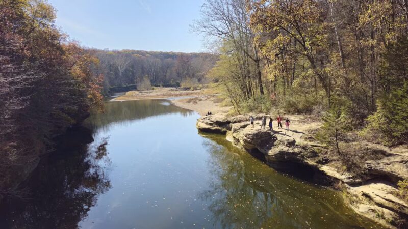 Rocky Hollow Falls Canyon Nature Preserve - Bloomingdale, IN