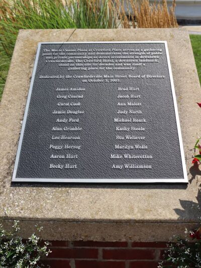 The Marie Canine Plaza at Crawford Place - Crawfordsville, IN
