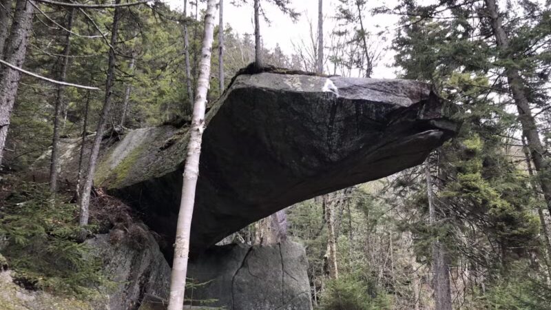 Appalachian Trail Piazza Rock Trail Head at Main St, ME Rt 4 - Rangeley, ME