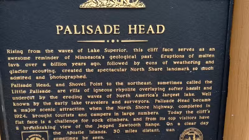 Palisade Head Trailhead and Parking - Silver Bay, MN