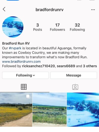 Bradford Run (Formerly Cowboy Country Campground) - Aguanga, CA