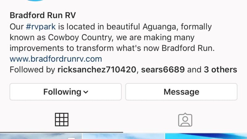 Bradford Run (Formerly Cowboy Country Campground) - Aguanga, CA