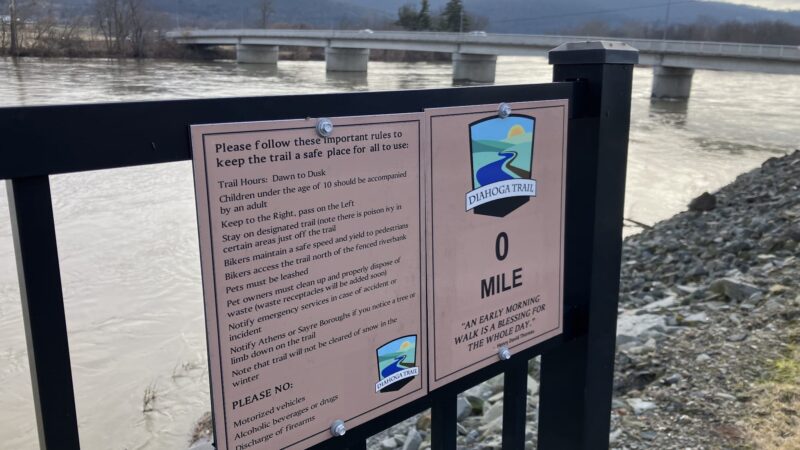 Diahoga Trail Susquehanna River Dike - Athens, PA