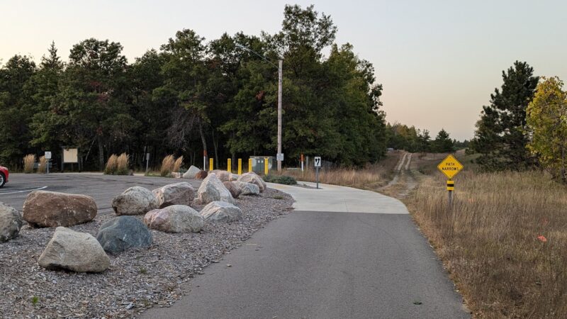Bike trail parking - Baxter, MN