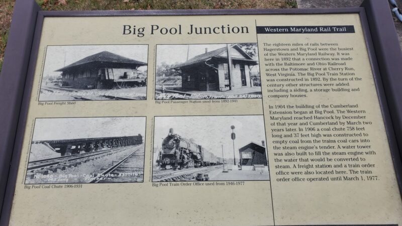 Parking for Western Maryland Rail Trail - Big Pool, MD