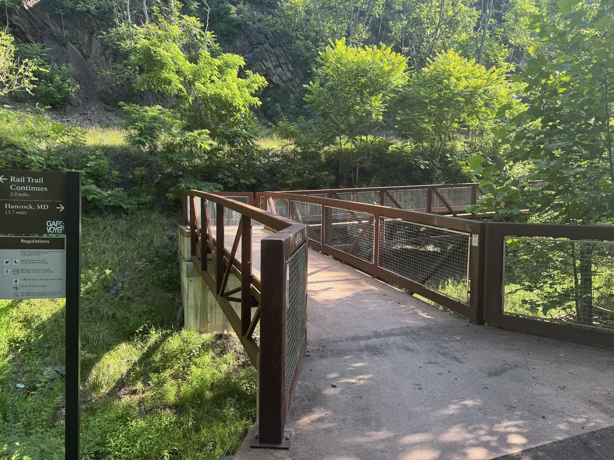 Parking for Western Maryland Rail Trail - Big Pool, MD