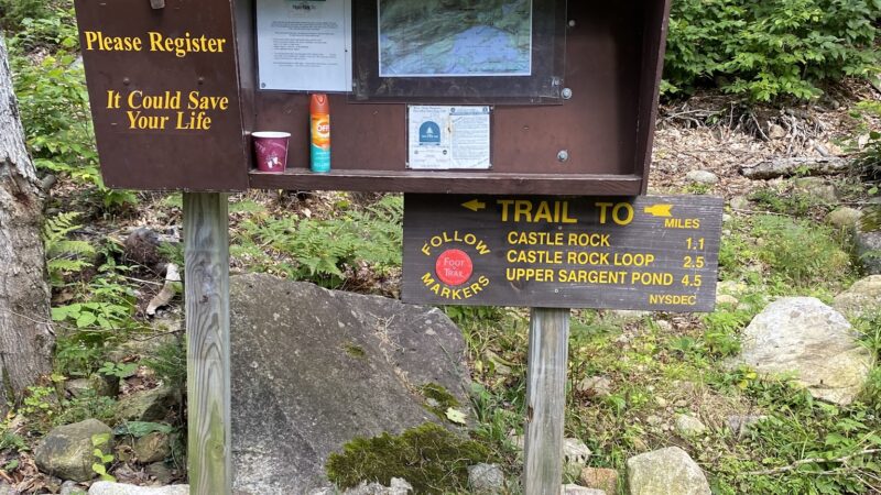 Castle Rock Trailhead - Blue Mountain Lake, NY