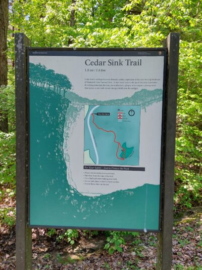 Cedar Sink Trailhead - Brownsville, KY
