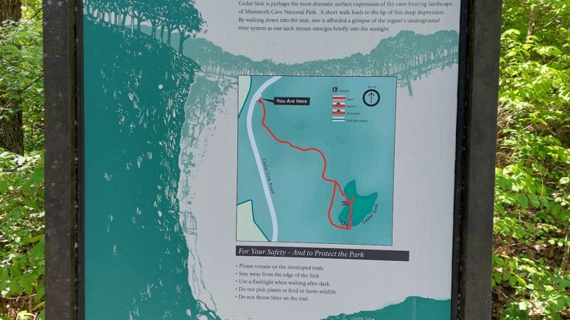 Cedar Sink Trailhead - Brownsville, KY