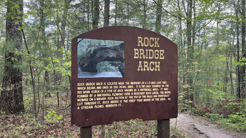 Rock Bridge Hike Trail Head - Campton, KY