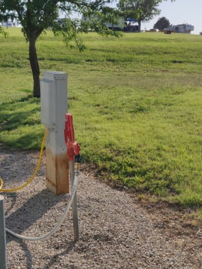 Campsite F13, Minooka Recreation Area - Dorrance, KS