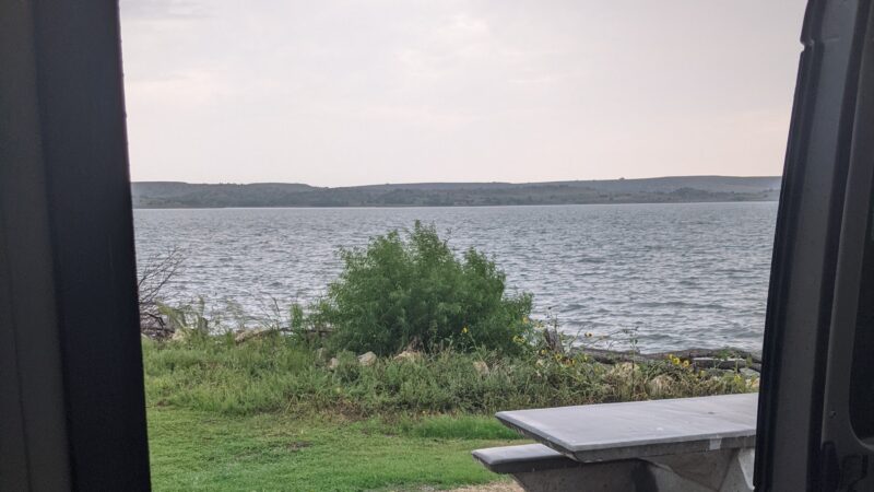 Campsite F13, Minooka Recreation Area - Dorrance, KS