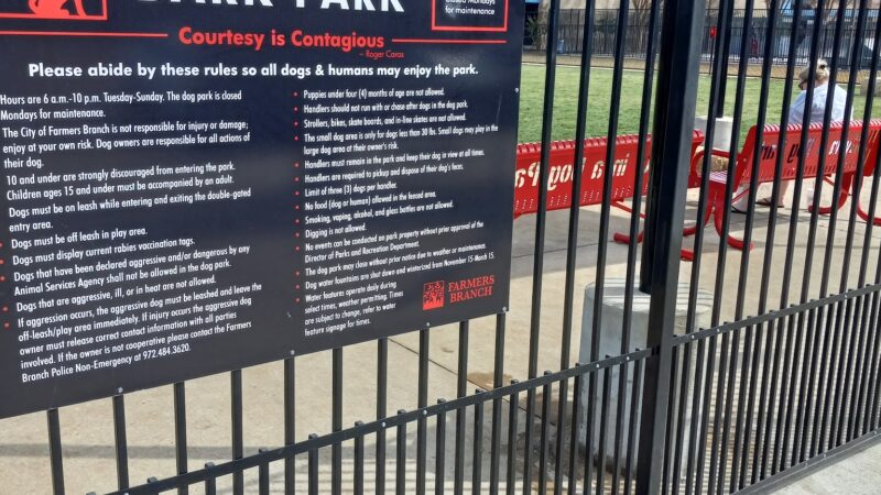 Barney Wood Bark Park - Farmers Branch, TX