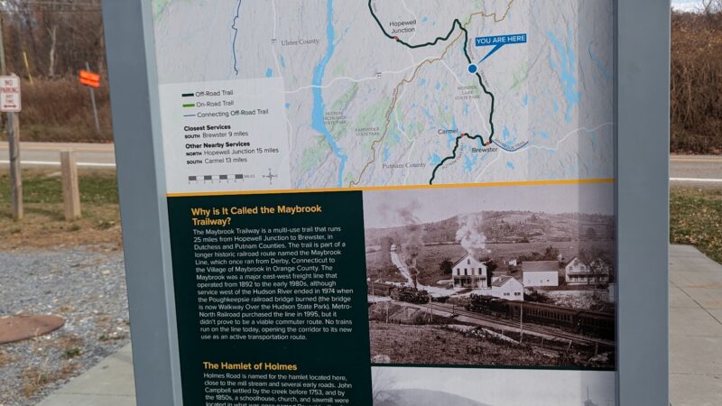 Empire State Trail - Pawling Trailhead - Holmes, NY