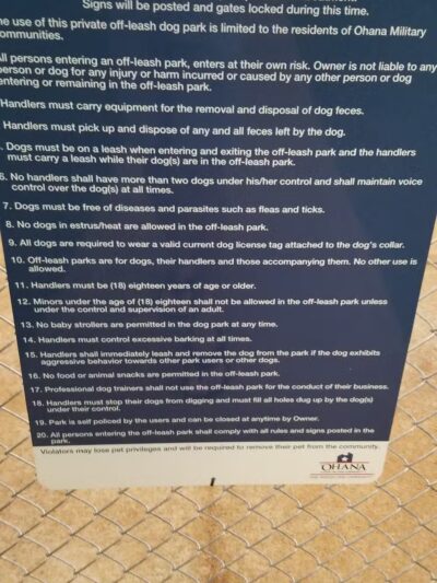 Nemo Dog Park -NavFac - Honolulu, HI