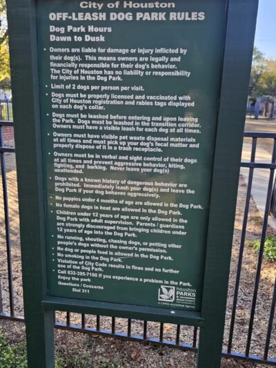 West Webster Dog Park - Houston, TX