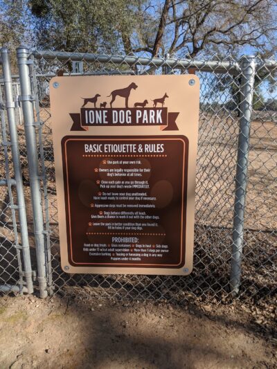 Ione Dog Park - Ione, CA