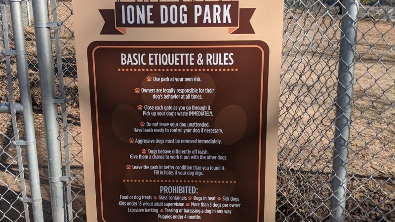 Ione Dog Park - Ione, CA