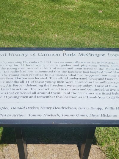 Cannon Park - McGregor, IA