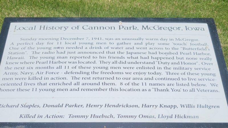 Cannon Park - McGregor, IA