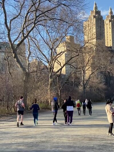 Central Park West of Reservoir - New York, NY