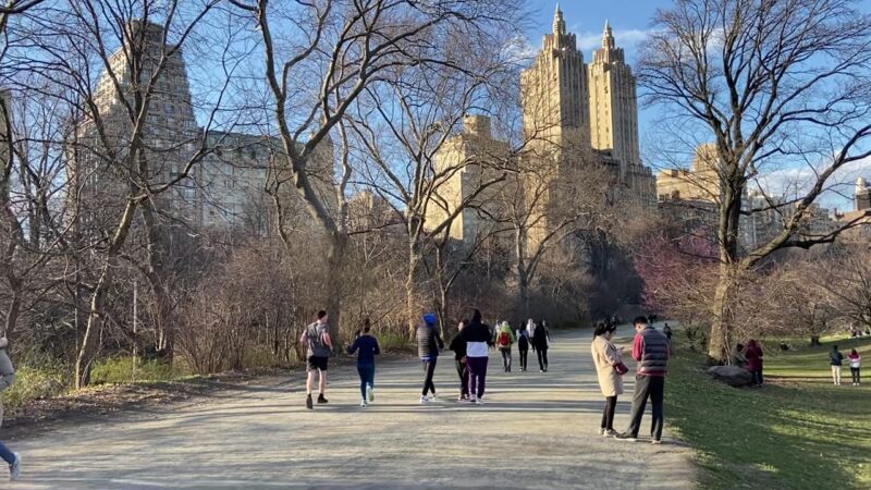 Central Park West of Reservoir - New York, NY