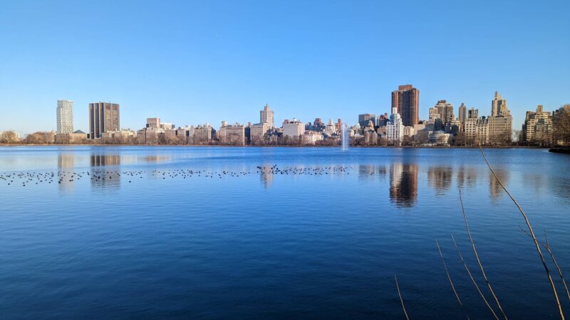Central Park West of Reservoir - New York, NY