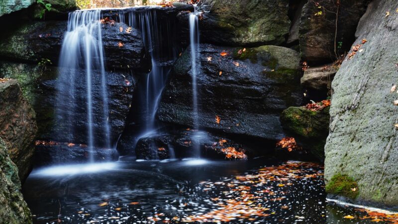North Woods Loch Double Waterfall - New York, NY