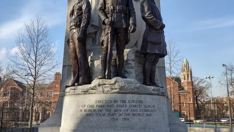 Scoville Park World War I Memorial - Oak Park, IL