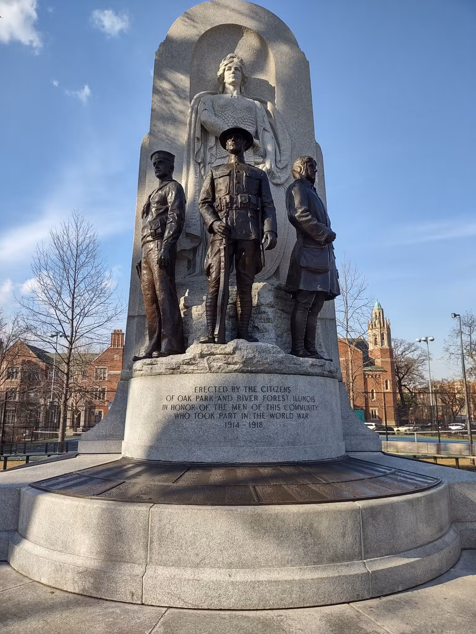 Scoville Park World War I Memorial - Oak Park, IL